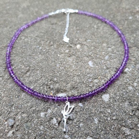 Jewelry - Amethyst Fairy Beaded Choker Necklace 🧚🏻‍♀️ NWOT